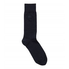 Hugo Boss Regular-length logo socks in combed stretch cotton hbeu50469843-401 Dark Blue
