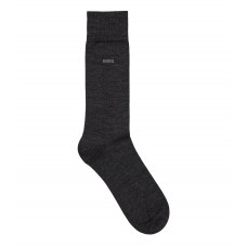 Hugo Boss Regular-length logo socks in a wool blend hbeu50469847-012 Dark Grey