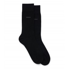 Hugo Boss Two-pack of regular-length socks in stretch fabric hbeu50469848-001 Black
