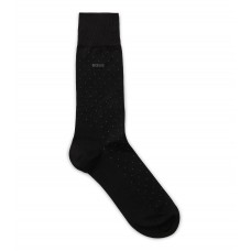 Hugo Boss Regular-length socks in a mercerised-cotton blend hbeu50469996-001 Black