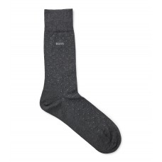 Hugo Boss Regular-length socks in a mercerised-cotton blend hbeu50469996-012 Dark Grey