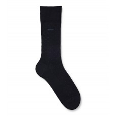 Hugo Boss Regular-length socks in a mercerised-cotton blend hbeu50469996-401 Dark Blue