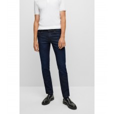 Hugo Boss Slim-fit jeans in dark-blue comfort-stretch denim 50470521-420 Blue