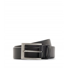 Hugo Boss Nappa-leather belt with pin buckle 50470787-002 Black