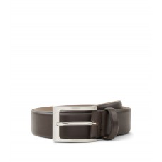 Hugo Boss Nappa-leather belt with pin buckle 50470787-203 Dark Brown