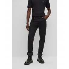Hugo Boss Regular-fit jeans in black-black comfort-stretch denim 50471159-002 Black