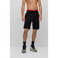 Hugo Boss Slim-fit chino shorts in stretch-cotton gabardine 50471182-001 Black