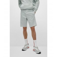 Hugo Boss Slim-fit chino shorts in stretch-cotton gabardine 50471182-331 Light Green