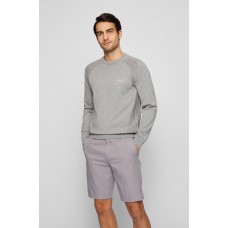 Hugo Boss Organic-cotton sweater with two-tone stripes 50471789-059 Light Grey