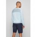 Hugo Boss Organic-cotton sweater with two-tone stripes 50471789-453 Light Blue