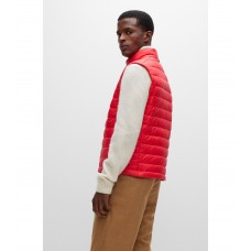 Hugo Boss Packable gilet with tonal logo 50471854-629 Red