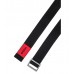 Hugo Boss Canvas belt with red logo label 50472149-001 Black