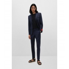 Hugo Boss Slim-fit suit in a stretch-wool blend 50472218-405 Dark Blue