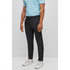 Hugo Boss Slim-fit trousers in water-repellent twill 50472338-001 Black