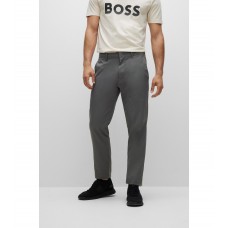 Hugo Boss Slim-fit trousers in water-repellent twill 50472338-021 Dark Grey