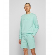 Hugo Boss Crew-neck sweatshirt in French terry cotton with logo 50472421-338 Light Green