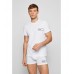 Hugo Boss Cotton-jersey underwear T-shirt with stripes and logo 50472593-100 White