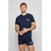 Hugo Boss Cotton-jersey underwear T-shirt with stripes and logo 50472593-405 Dark Blue