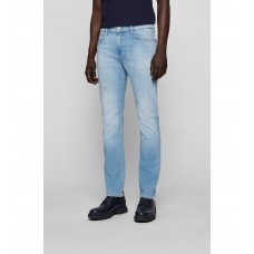 Hugo Boss Slim-fit jeans in blue cashmere-touch Italian denim 50473016-444 Light Blue