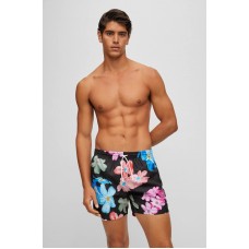 Hugo Boss Floral-print swim shorts with logo detail 50473762-001 Patterned