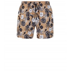 Hugo Boss Floral-print swim shorts with logo detail 50473762-260 Beige