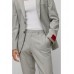 Hugo Boss Extra-slim-fit suit in melange performance-stretch fabric 50474630-080 Light Grey