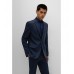 Hugo Boss Extra-slim-fit suit in micro-patterned stretch wool 50474690-405 Dark Blue