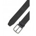 Hugo Boss Grained Italian-leather belt with branded buckle 50475102-001 Black