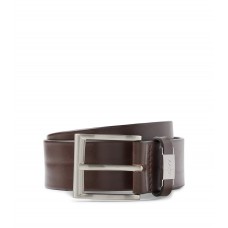 Hugo Boss Italian-leather belt with branded metal trim 50475116-202 Dark Brown