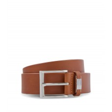 Hugo Boss Italian-leather belt with branded metal trim 50475116-210 Brown