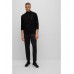 Hugo Boss BOSS x AJBXNG zip-neck regular-fit sweater with collaborative branding 50475151-001 Black
