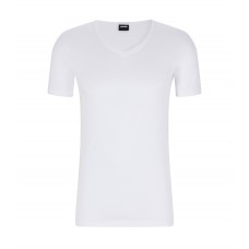 Hugo Boss Two-pack of slim-fit T-shirts in stretch cotton 50475292-100 White