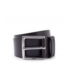 Hugo Boss Italian-leather belt with antique-effect hardware 50475296-202 Dark Brown