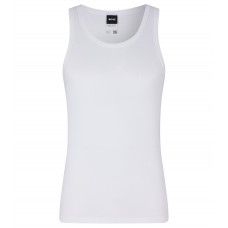 Hugo Boss Organic-cotton vest with tonal logo 50475412-100 White