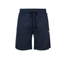 Hugo Boss Drawstring pyjama shorts in cotton-modal with embroidered logo 50475418-404 Dark Blue