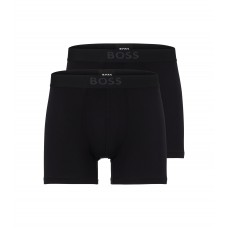 Hugo Boss Two-pack of stretch-modal boxer briefs with logo 50475677-001 Black