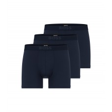 Hugo Boss Two-pack of stretch-modal boxer briefs with logo 50475677-405 Dark Blue