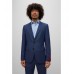 Hugo Boss Extra-slim-fit suit in a patterned wool blend 50476385-404 Dark Blue