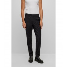 Hugo Boss Extra-slim-fit tuxedo trousers in super-flex fabric 50476482-001 Black