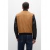 Hugo Boss Bomber jacket in suede and leather 50476544-260 Beige