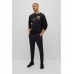 Hugo Boss Active-stretch tracksuit bottoms with glow effects 50476935-001 Black