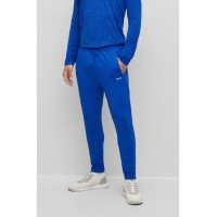 Hugo Boss Active-stretch tracksuit bottoms with glow effects 50476935-424 Blue