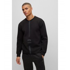 Hugo Boss BOSS x AJBXNG Cotton-blend sweatshirt 50477000-001 Black
