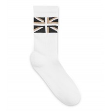 Hugo Boss Quarter-length socks with Union Jack and branding hbeu50477545-100 White