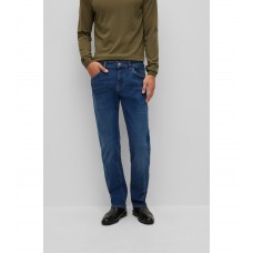 Hugo Boss Regular-fit jeans in dark-blue cosy-stretch denim 50477978-411 Blue