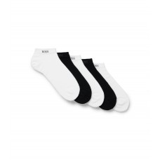 Hugo Boss Five-pack of ankle socks in a cotton blend hbeu50478205-961 White / Black