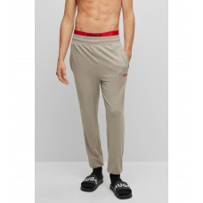 Hugo Boss Stretch-cotton jersey tracksuit bottoms with red logo 50478929-333 Light Green