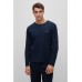 Hugo Boss Cotton-blend pyjama T-shirt with embroidered logo 50479387-403 Dark Blue