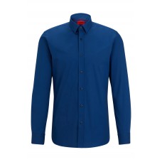 Hugo Boss Extra-slim-fit shirt in stretch-cotton poplin 50479396-417 Dark Blue