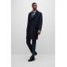 Hugo Boss Double-breasted relaxed-fit coat in a wool blend 50479454-404 Dark Blue